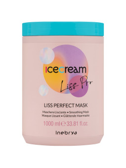 Inebrya Ice Cream Liss Pro Perfect - maska wygładzająca do włosów, 1000ml