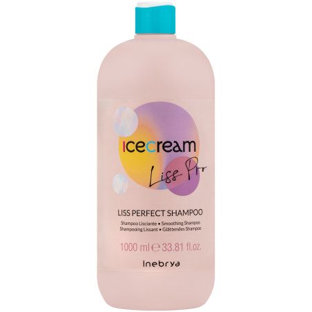 Inebrya Ice Cream Liss Perfect Pro - szampon wygładzający, 1000ml