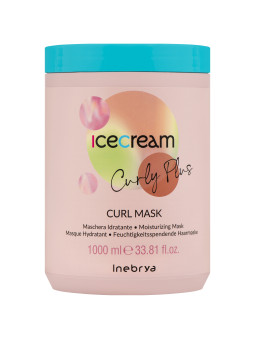 Inebrya Ice Cream Curly Plus - maska do włosów kręconych, falowanych i po zabiegach chemicznych, 1000ml