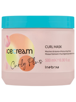 Inebrya Ice Cream Curly Plus - maska do włosów kręconych, falowanych, 500ml