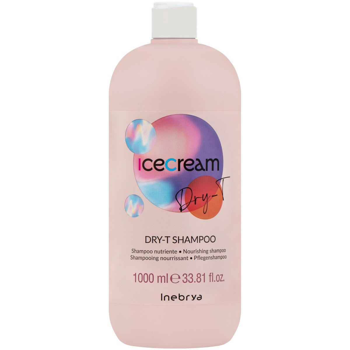 Inebrya Ice Cream Dry-T - szampon nawilżający do włosów, 1000ml