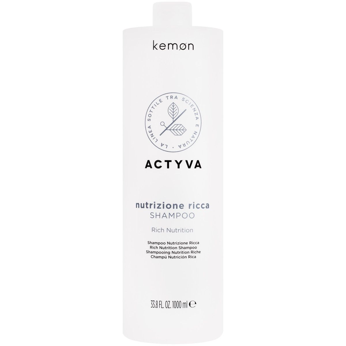 Kemon ACTYVA Nutrizione Ricca szampon ekstremalnie nawilżający 1000ml