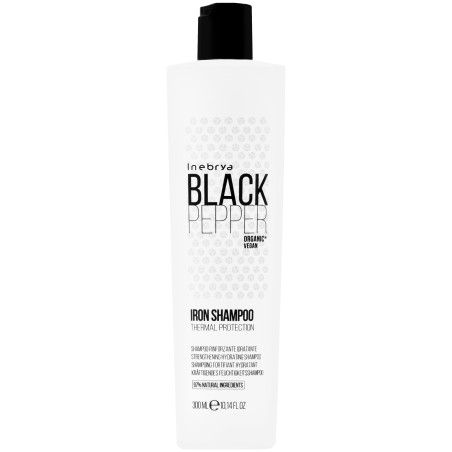 Inebrya Black Pepper Iron - szampon oczyszczający do włosów, 300ml