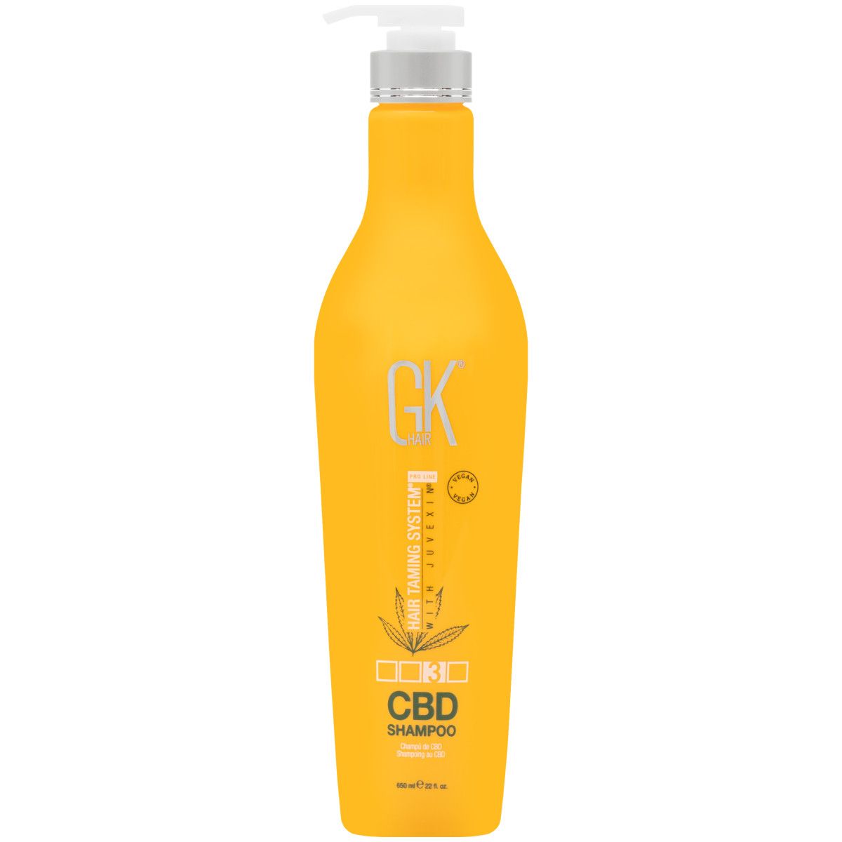 GKHair CBD - szampon intensywnie nawilżający z olejkiem CBD, 650ml