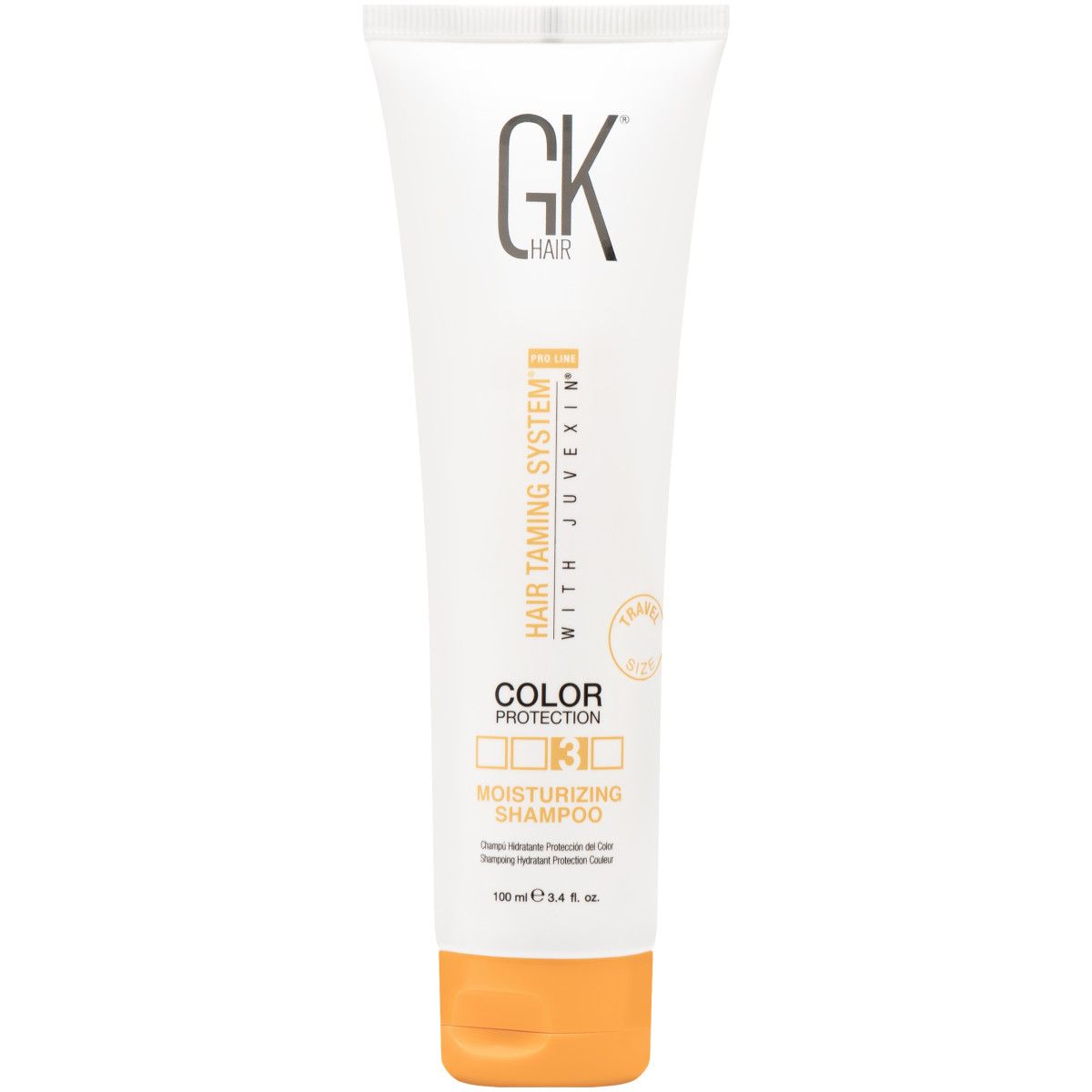 GKHair Color Protection Moisturizing - szampon do włosów zniszczonych i farbowanych, 100ml