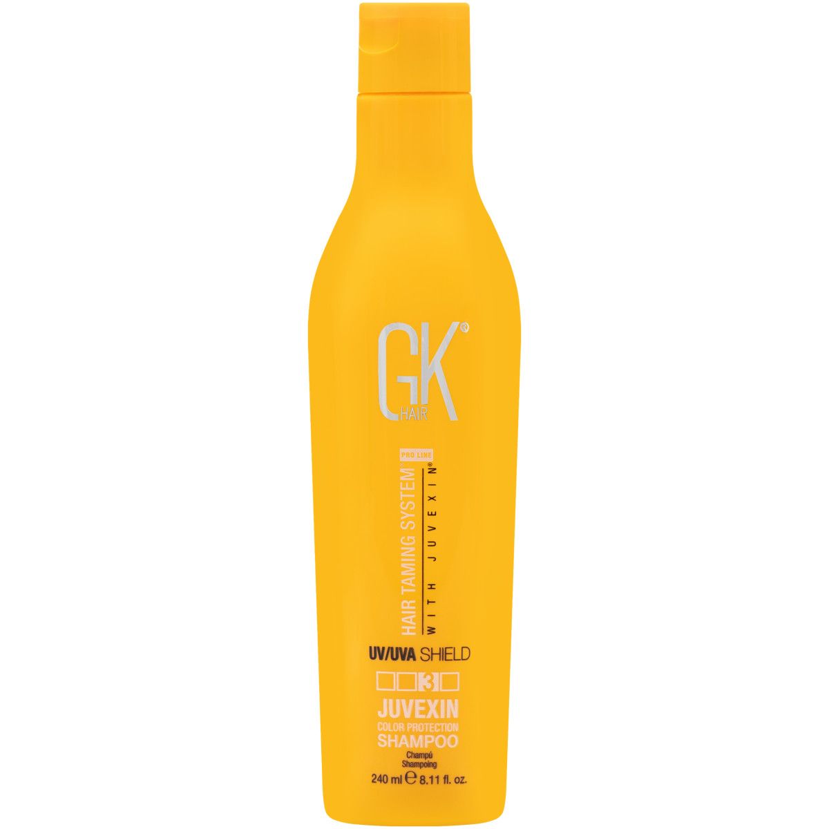 GKHair UV/UVA Shield - szampon do włosów farbowanych z filtrami, 240ml