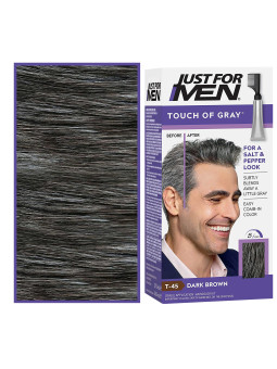 Just For Men Touch of Grey odsiwiacze do włosów dla mężczyzn, T45 Dark Brown 40g