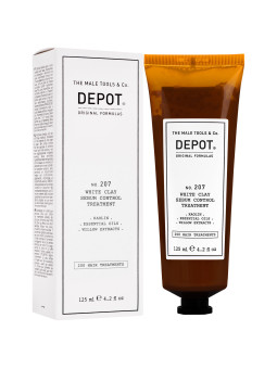 Depot NO.207 White Clay Sebum Control - glinka do włosów przetłuszczających się, 125ml