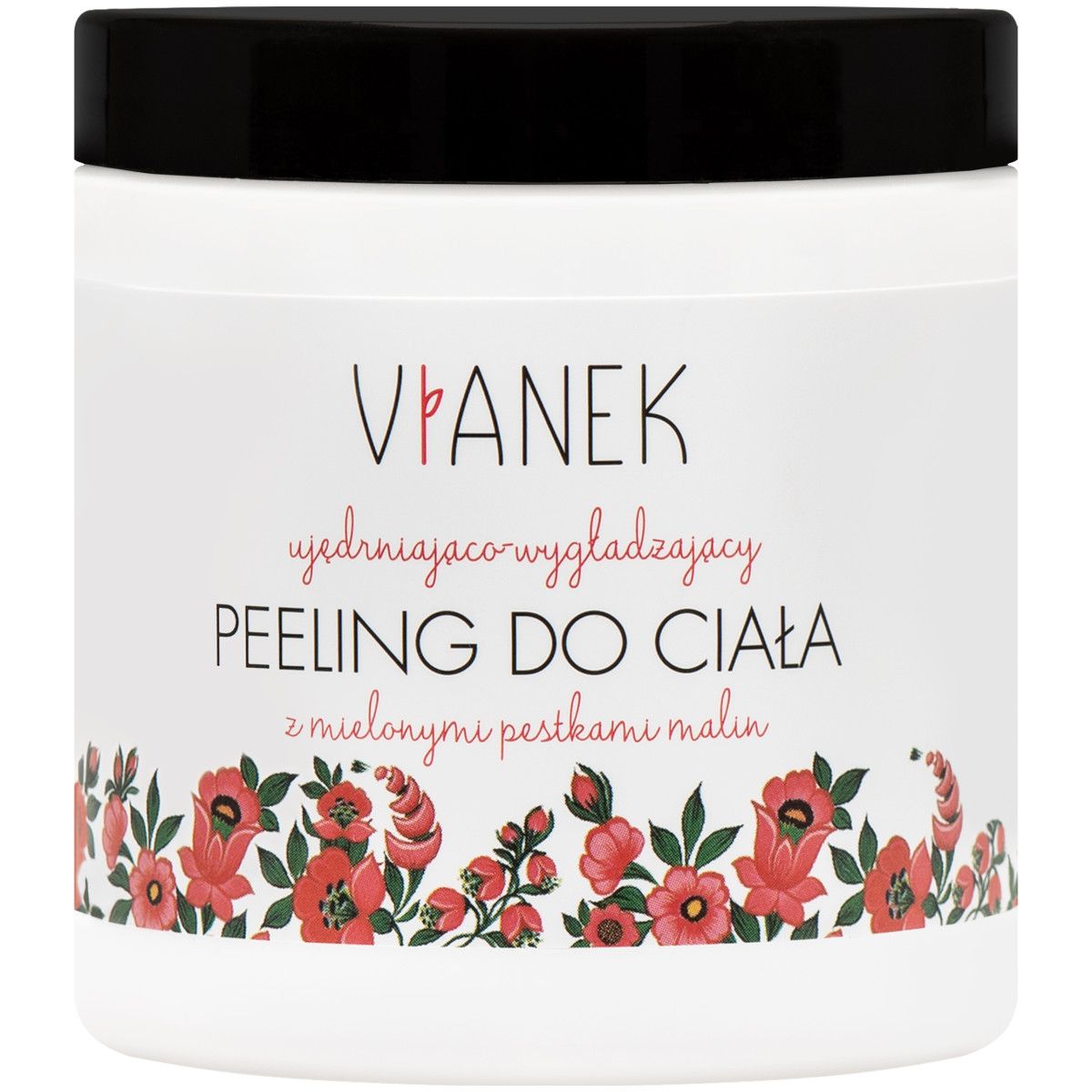 Vianek - ujędrniajaco wygładzający peeling do ciała z mielonymi pestkami malin, 250ml