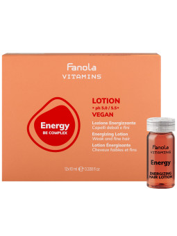 Fanola Vitamins Energy Lotion - energetyzujący do włosów osłabionych, 12x10ml