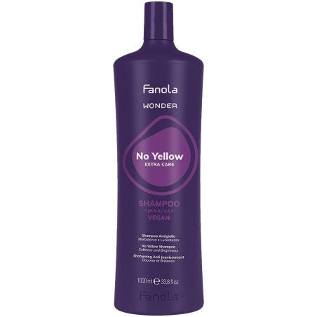 Fanola Wonder No Yellow Shampoo - szampon do włosów blond, 1000ml
