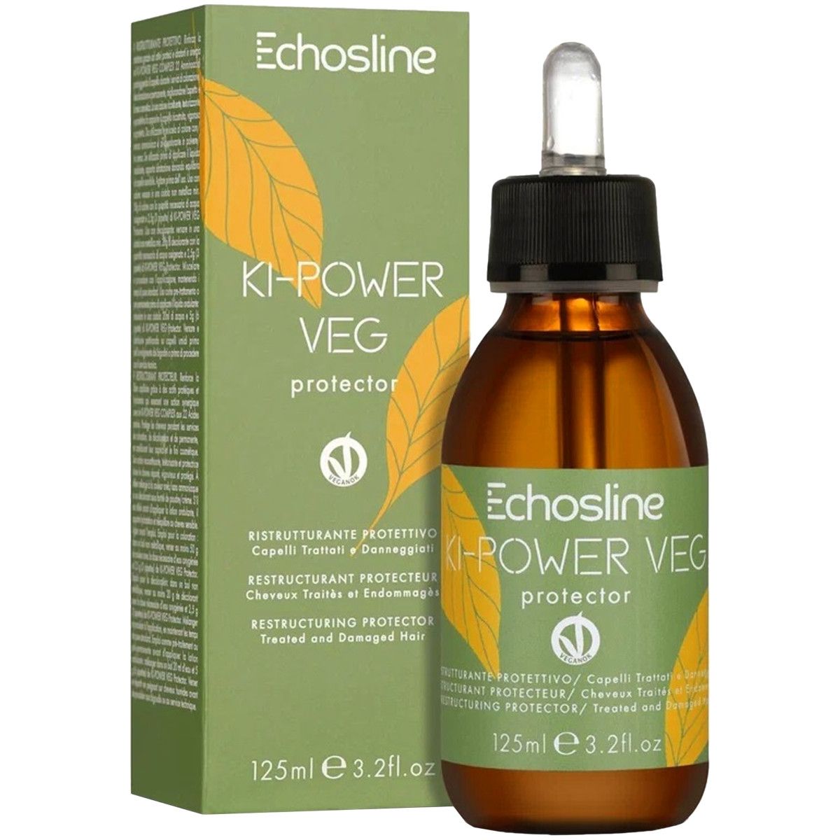 Echosline Ki Power VEG Protector - preparat odbudowujący do włosów, 125ml