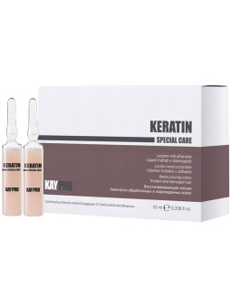 KayPro Keratin Restructuring Lotion - ampułki keratynowe do włosów zniszczonych, 12x10ml