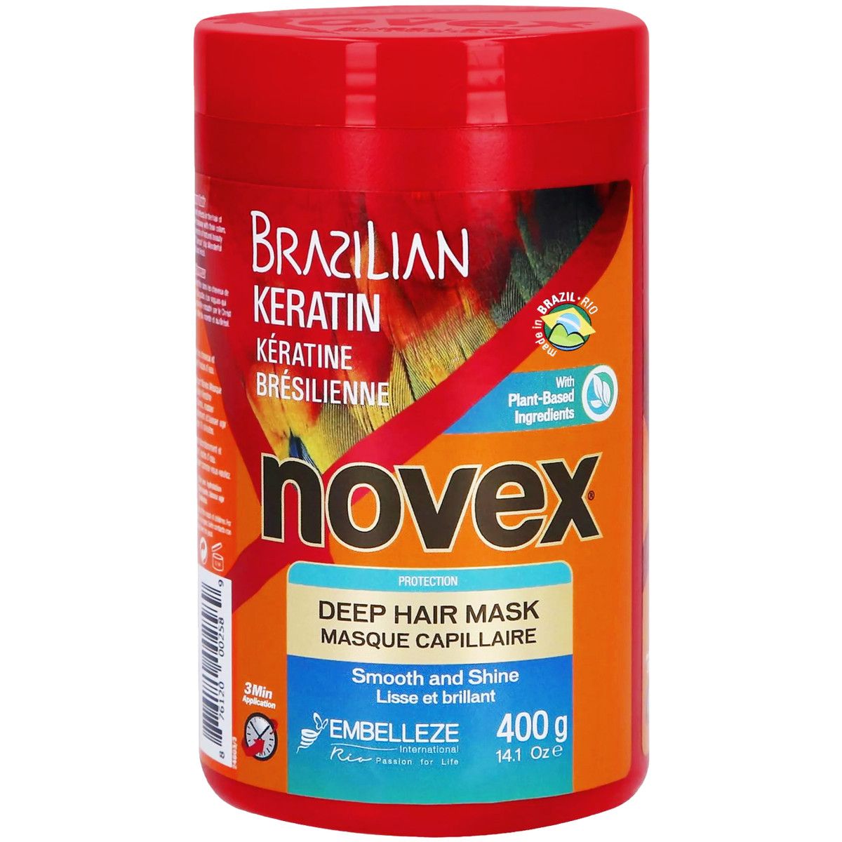 Novex Brazilian Keratin keratynowa maska, regeneruje i odżywia 400g