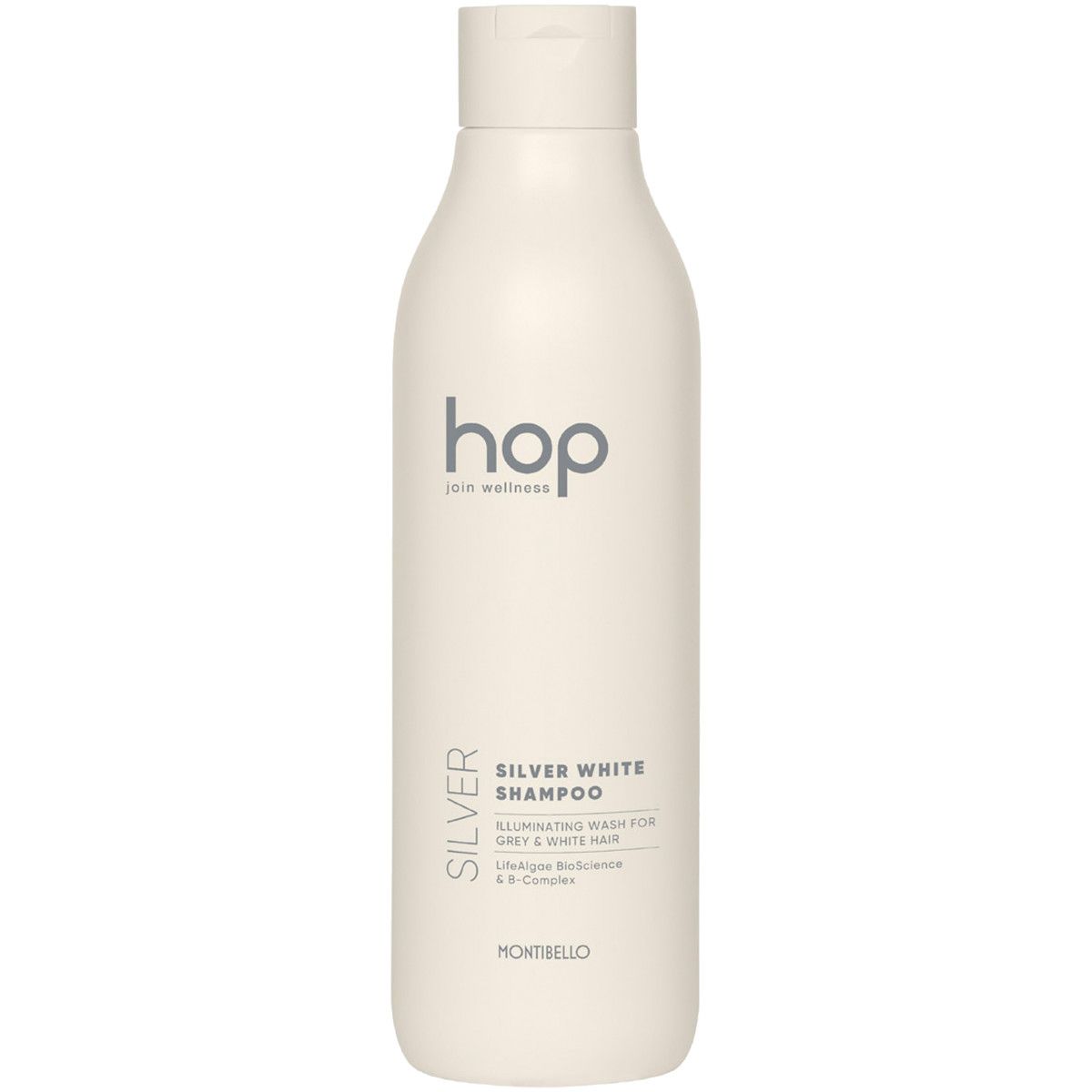Montibello HOP Silver White - szampon rozświetlający do włosów siwych, 1000ml