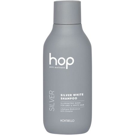 Montibello HOP Silver White - szampon rozświetlający do włosów siwych, 300ml