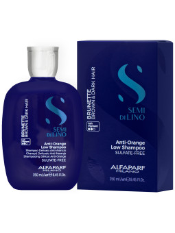 Alfaparf Anti Orange Low - szampon neutralizujący żółte odcienie do włosów ciemnych, 250ml