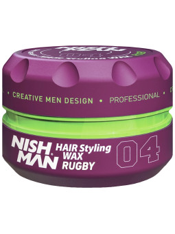 Nishman Hair Wax 04 Rugby - wodna pomada do włosów, 150ml