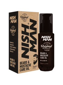 Nishman Beard&Mustache Care Oil - olejek do brody i wąsów, 75ml