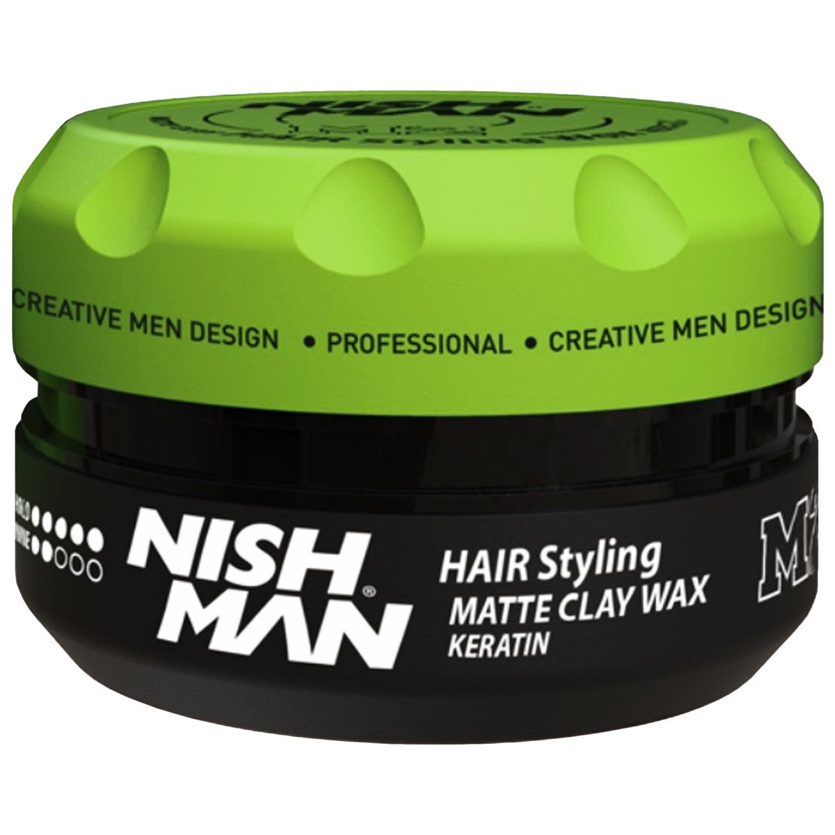 Nishman M2 Matte Clay WAX Keratin - matująca pomada do włosów, 100ml