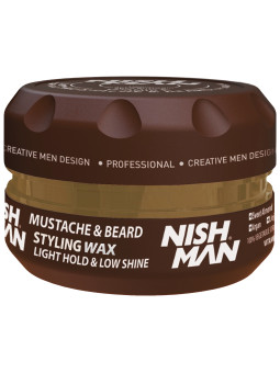 Nishman Mustache&Beard Wax - pomada do wąsów i brody, 100ml