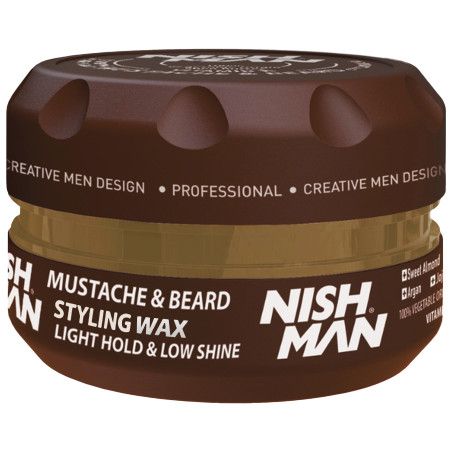 Nishman Mustache&Beard Wax - pomada do wąsów i brody, 100ml