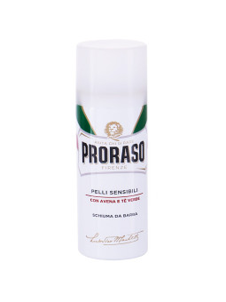 Proraso Sensitive Skin Shaving Foam - pianka do golenia skóry wrażliwej z ekstraktem z zielonej herbaty, 50ml