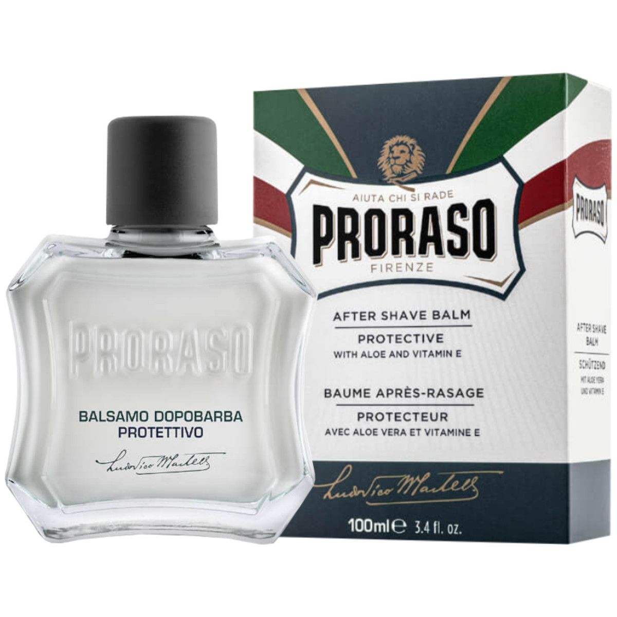 Proraso Protective Aftershave Balm - ochronny balsam po goleniu z aloesem, 100ml