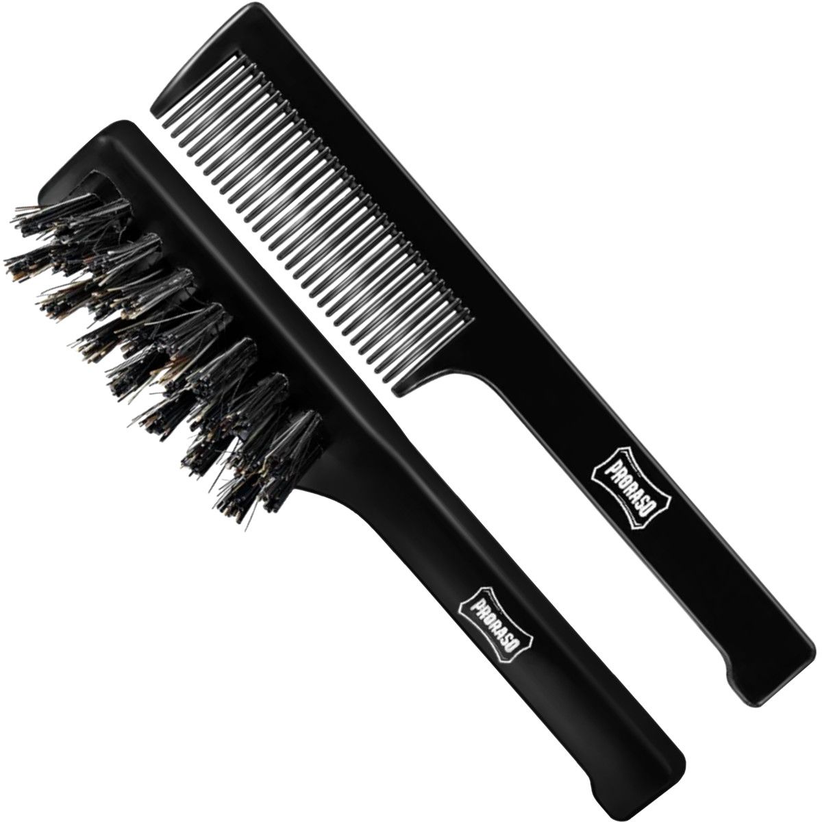 Proraso Mustache Comb & Beard Brush Set - zestaw szczotek do brody i wąsów