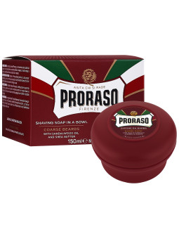 Proraso Coarse Shaving Soap Jar - mydło do golenia drzewo sandałowe i masło shea, 150ml