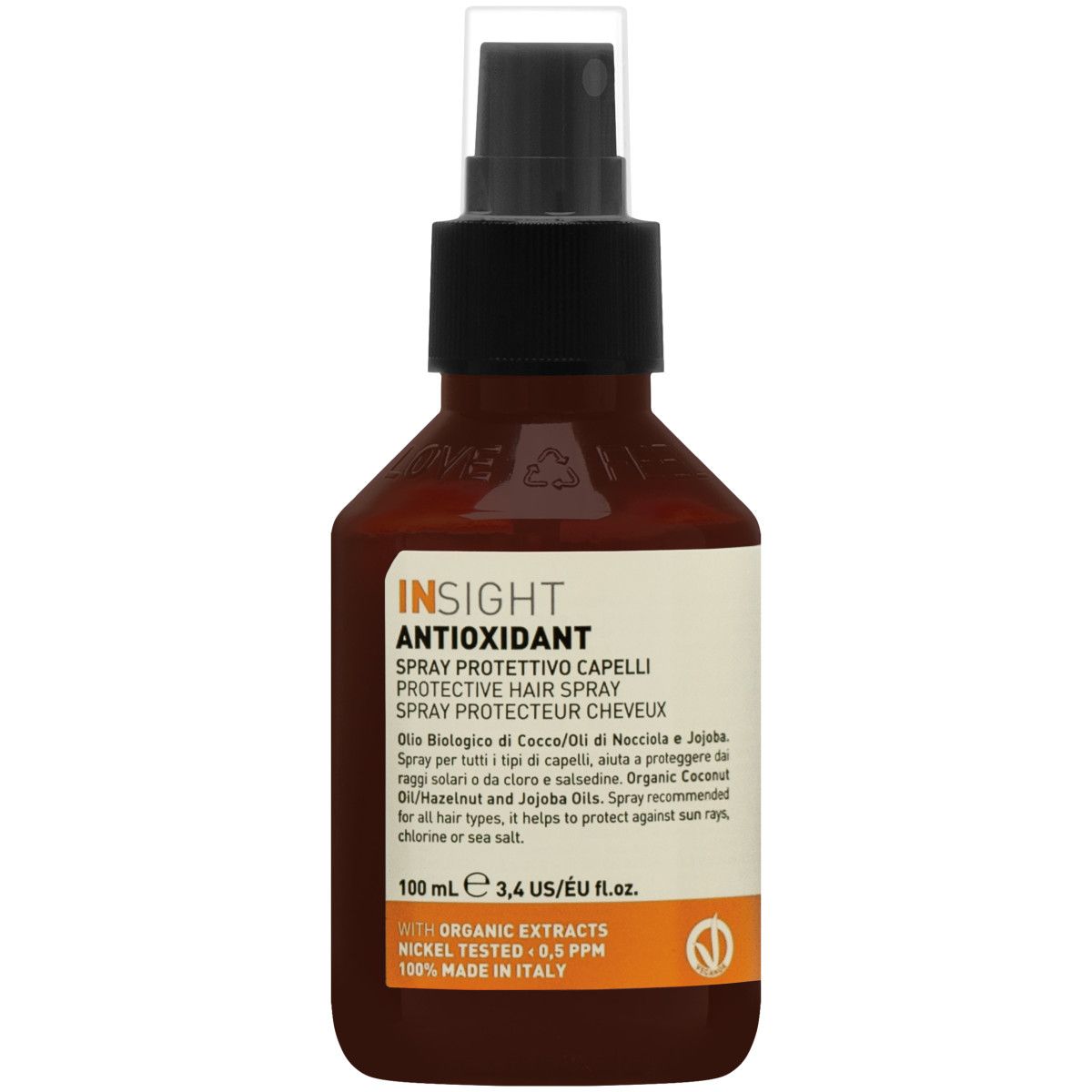 Insight Antioxidant spray nabłyszczający UV - mgiełka nabłyszczająca do włosów z filtrem UV, 100ml