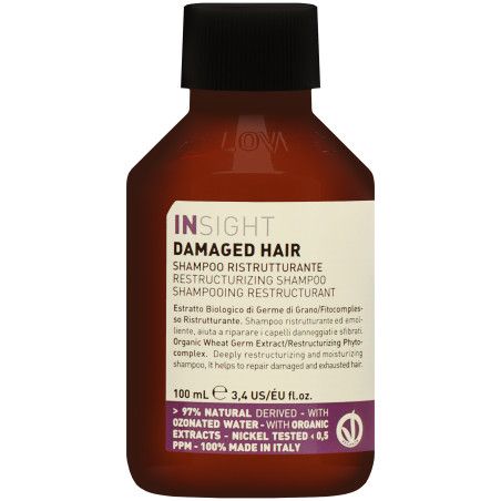 Insight Damaged Hair Shampoo - szampon do włosów zniszczonych, 100ml