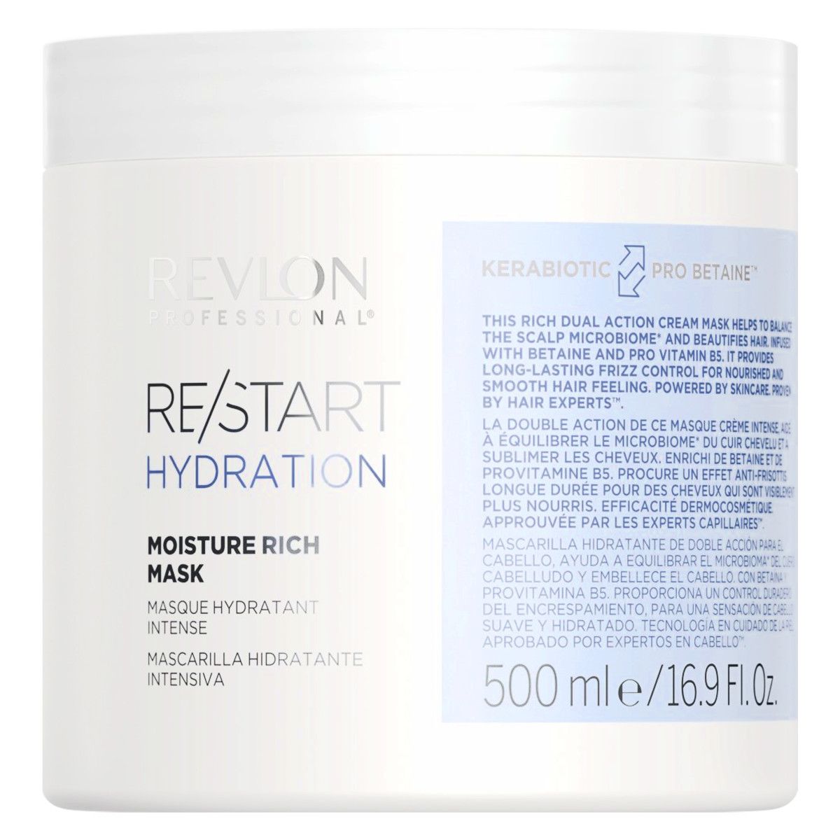 Revlon Restart Hydration Mask - nawilżająca maska do włosów, 500ml