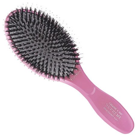 Olivia Garden Supreme Combo Pink, szczotka z ceramiczną powłoką i włosiem dzika