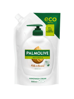 Palmolive Milk & Almond - kremowe migdałowe mydło w płynie do uzupełnienia 500ml
