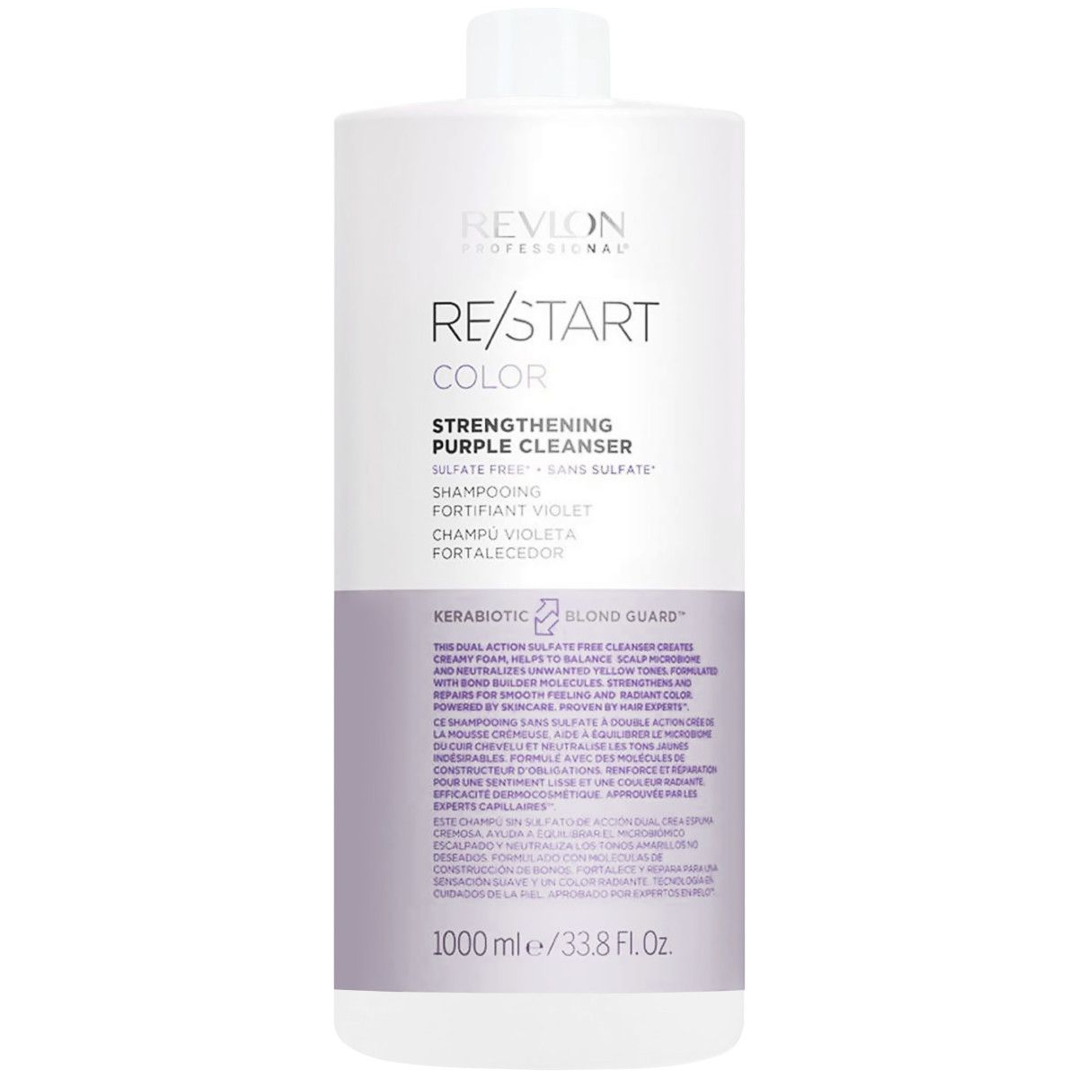 Revlon Restart Color Purple Clean - szampon włosy farbowane, 1000ml