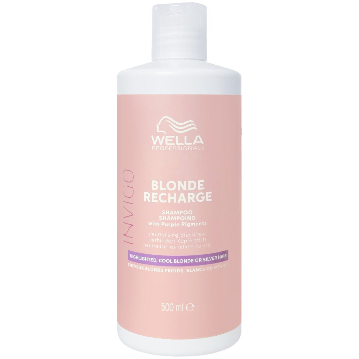 Wella Invigo Blonde Recharge Shampoo - szampon do włosów blond, 500ml