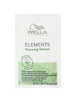 Wella Elements Renewing Shampoo - naturalny szampon do wszystkich rodzajów włosów, 15ml