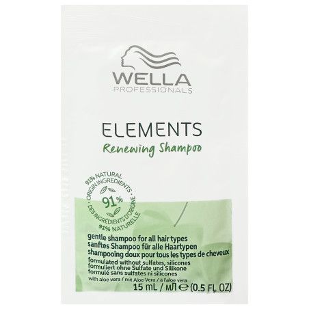 Wella Elements Renewing Shampoo - naturalny szampon do wszystkich rodzajów włosów, 15ml