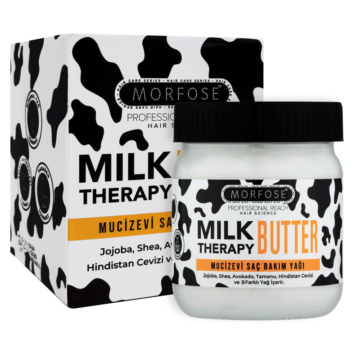 Morfose Milk Therapy Butter - odżywcze masło do włosów z proteinami mleka, 200ml