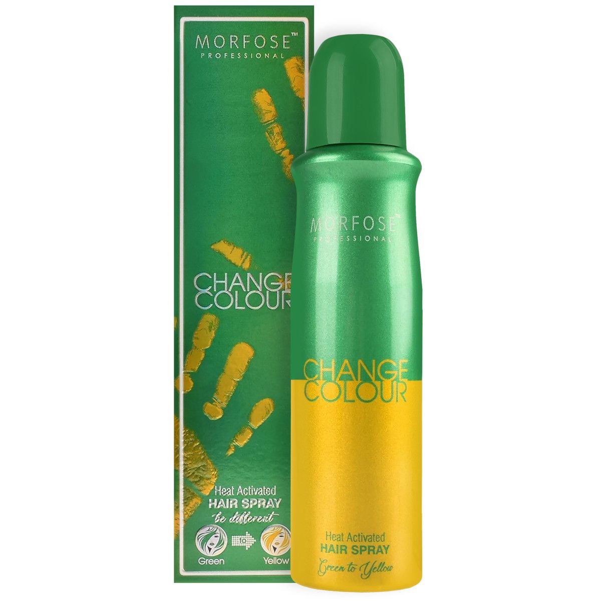 Morfose Colour Spray Green to Yellow - spray koloryzujący do włosów, 150ml