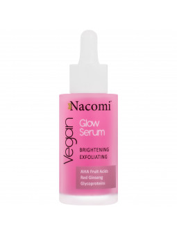 OUTLET Nacomi Glow Serum Brightening Exfoliating - wegańskie serum złuszczająco-rozświetlające 40ml