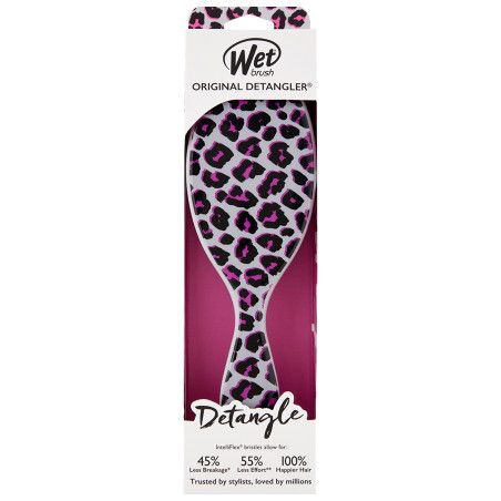 Wet Brush Original Detan Safari Pink Leopard - cętkowana szczotka do włosów