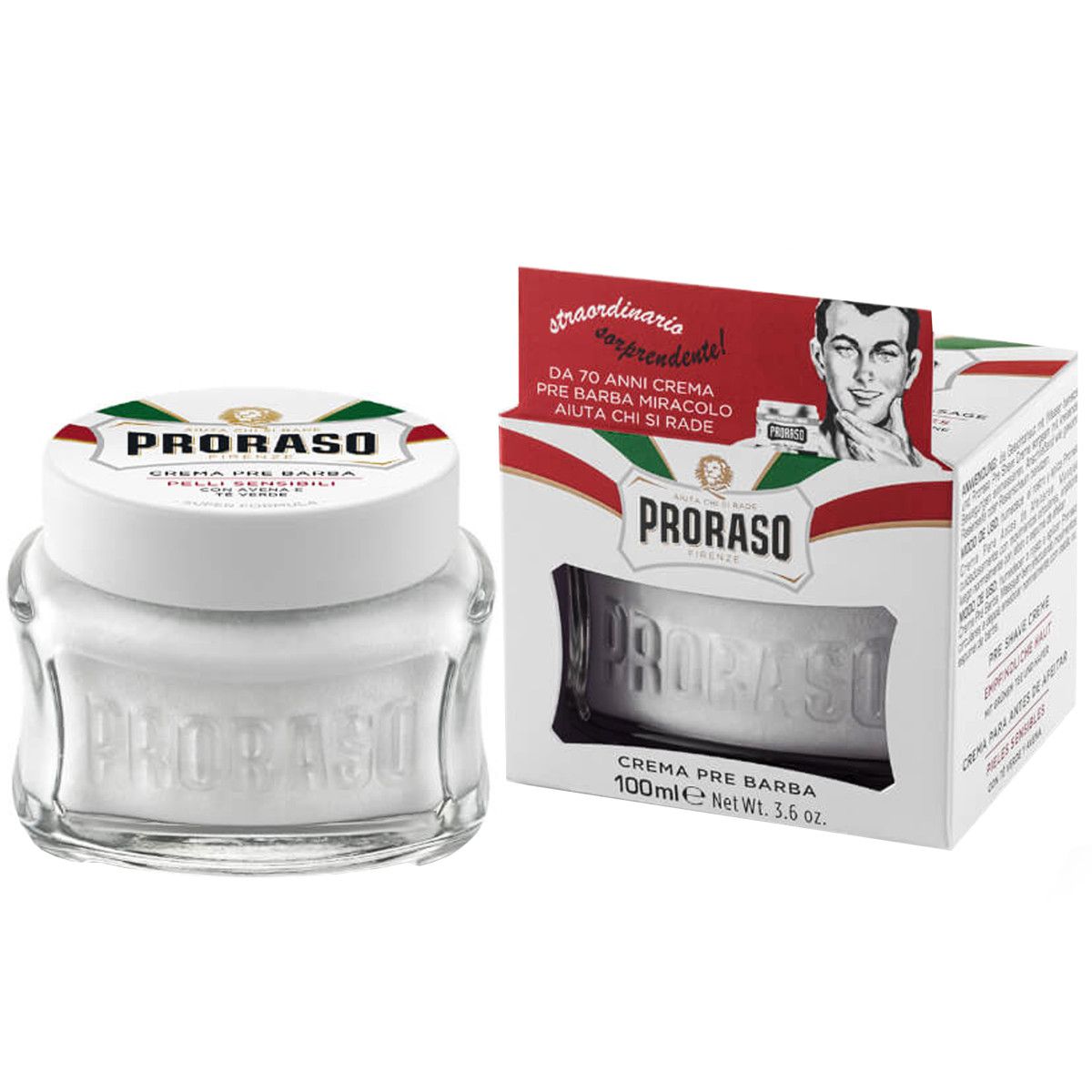 OUTLET Proraso Sensitive Pre/post Shave Cream - krem przed i po goleniu skóry wrażliwej, 100ml