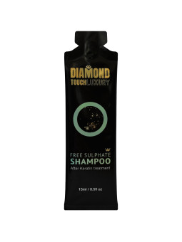 Diamond Touch Luxury Sulphate Free Shampoo - szampon z proteinami soi, 15ml