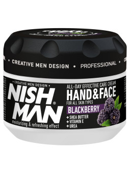 Nishman Hand & Face Cream Blackberry - krem do twarzy i rąk, jeżyna, 300ml