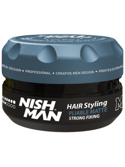 Nishman M9 Fibre Matte Wax - włóknisty wosk do stylizacji fryzur, 100ml