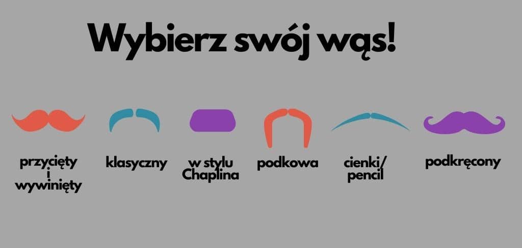 wybierz rodzaj wąsa dla siebie